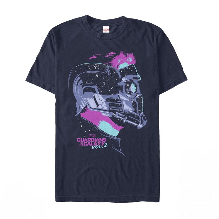 fifth sun Men's Marvel Guardians of the Galaxy Vol. 2 Star-Lord Stars T-Shirt
