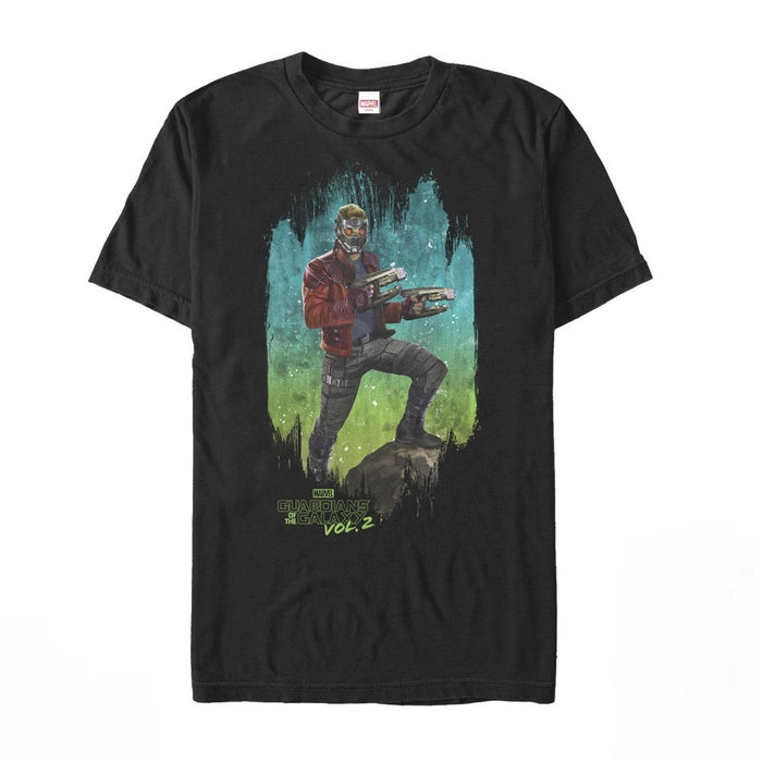 fifth sun Men's Marvel Guardians of the Galaxy Vol. 2 Star-Lord Night T-Shirt