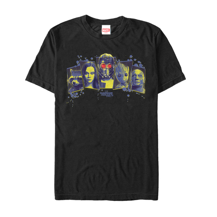 fifth sun Men's Marvel Guardians of the Galaxy Vol. 2 Team Panels T-Shirt