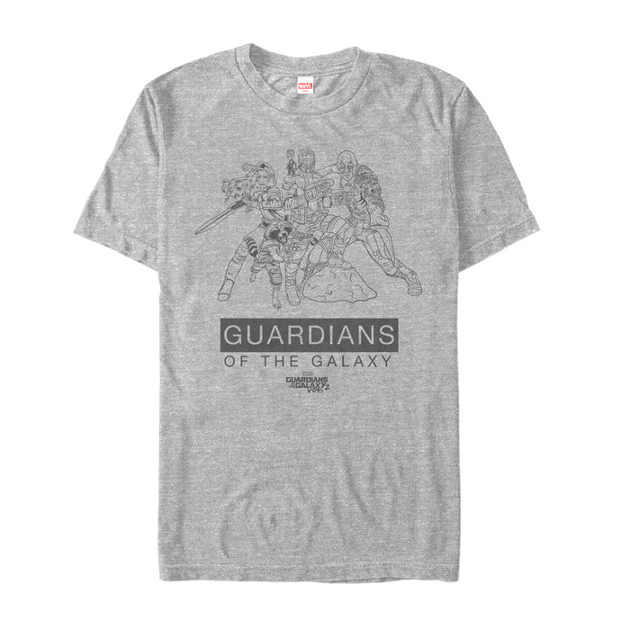 fifth sun Men's Marvel Guardians of the Galaxy Vol. 2 Team Ready T-Shirt