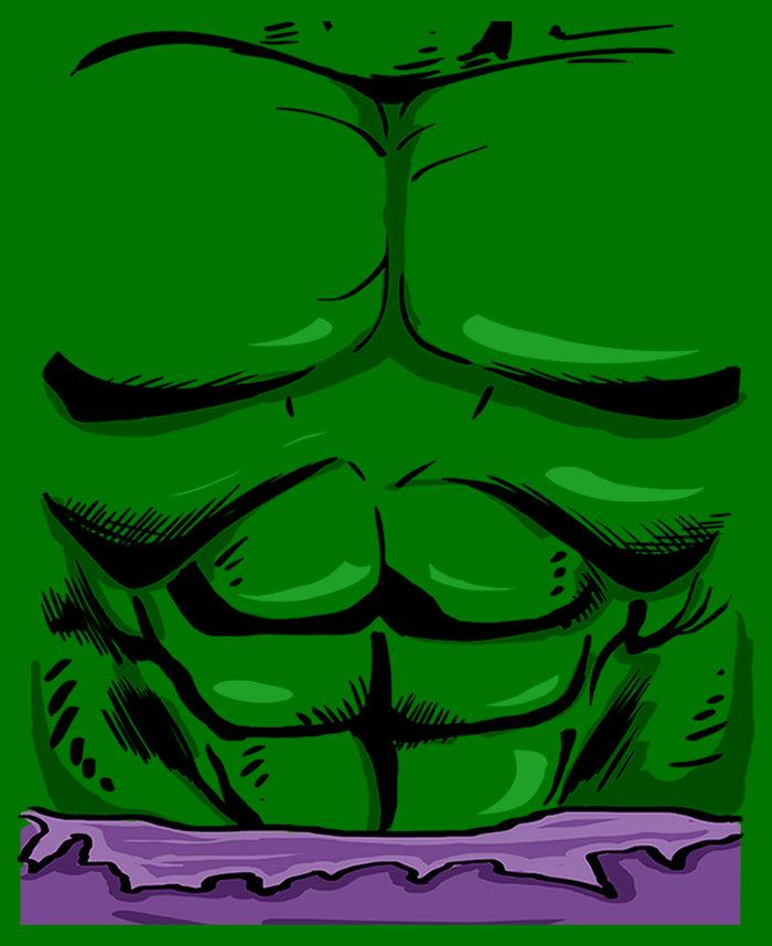 Fifth Sun Men's Marvel Halloween Hulk Classic Costume T-Shirt