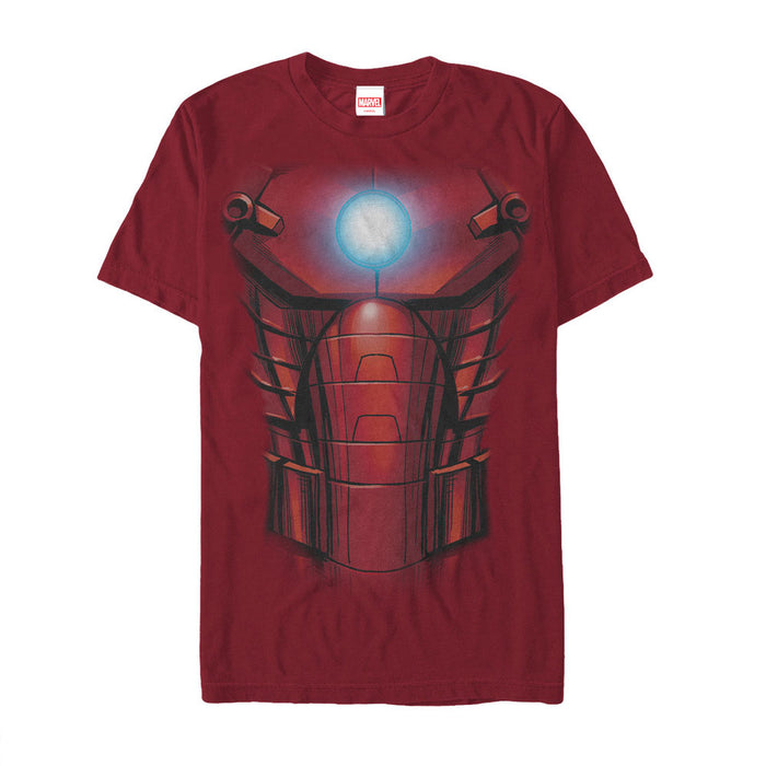 fifth sun Men's Marvel Halloween Iron Man Arc Reactor Costume T-Shirt