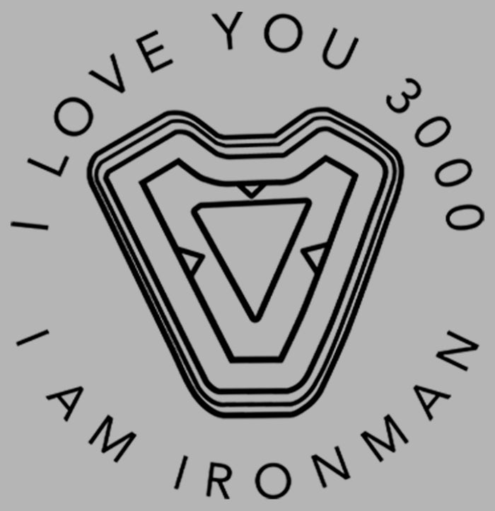 Fifth Sun Men's Marvel I Am Iron Man Love 3000 Pull Over Hoodie