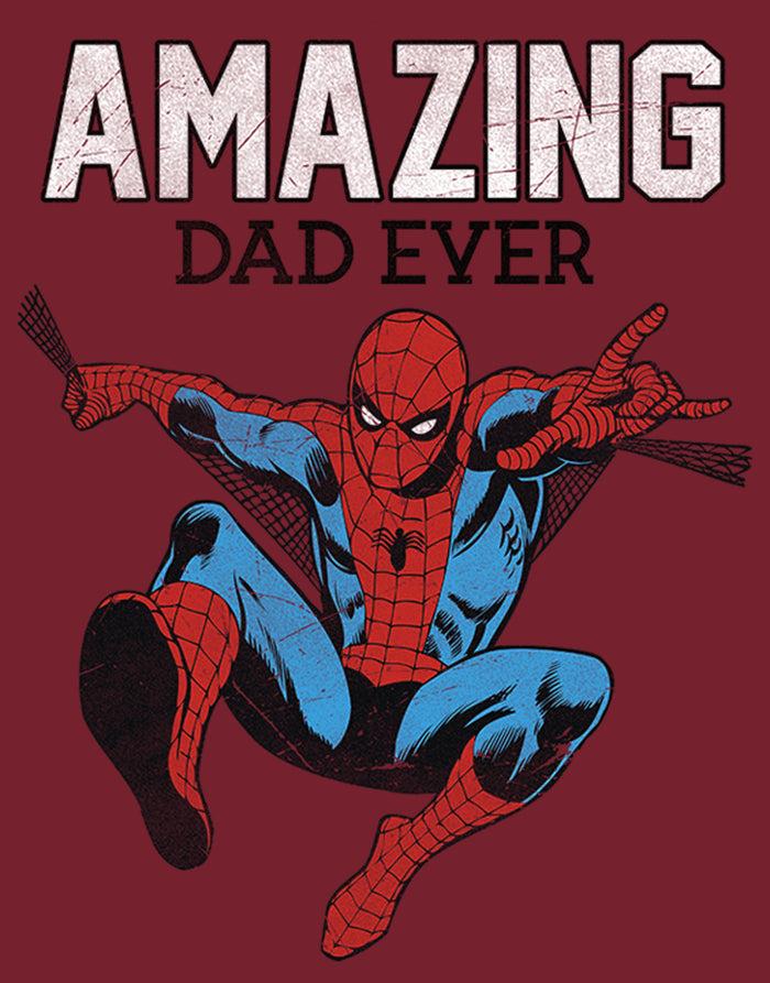 Fifth Sun Men's Marvel Spider-Man Amazing Dad T-Shirt