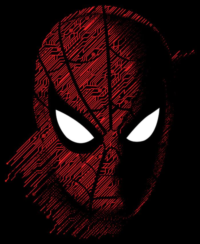Fifth Sun Men's Marvel Spider-Man: Far From Home Tech Pattern T-Shirt