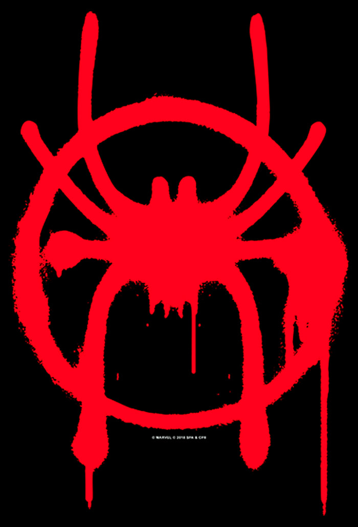 Fifth Sun Men's Marvel Spider-Man: Into The Spider-Verse Symbol Pull Over Hoodie