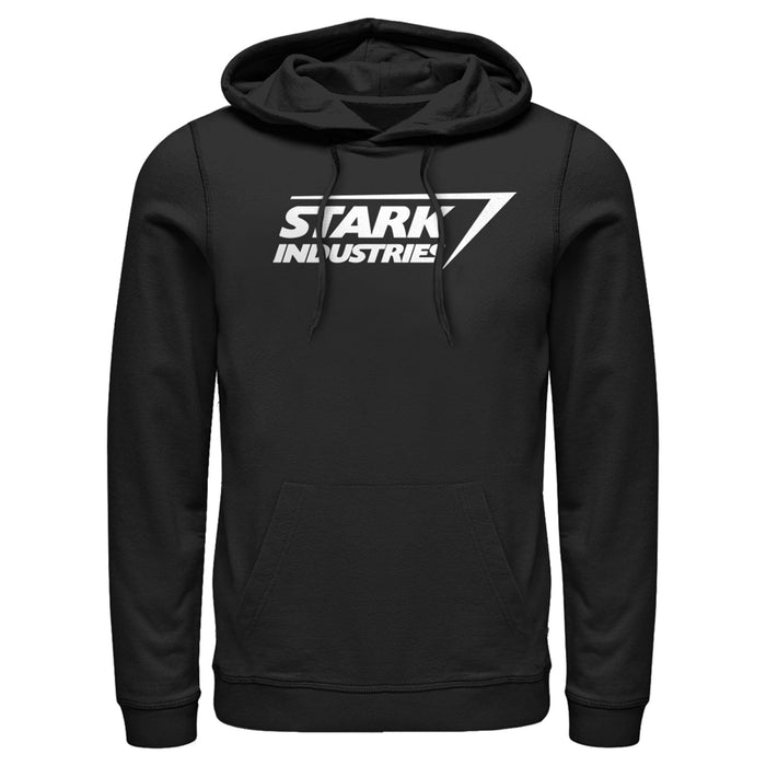 fifth sun Men's Marvel Stark Industries Iron Man Logo Pull Over Hoodie