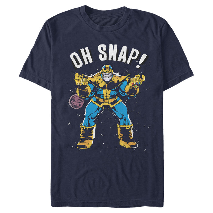 fifth sun Men's Marvel Thanos Retro Oh Snap T-Shirt