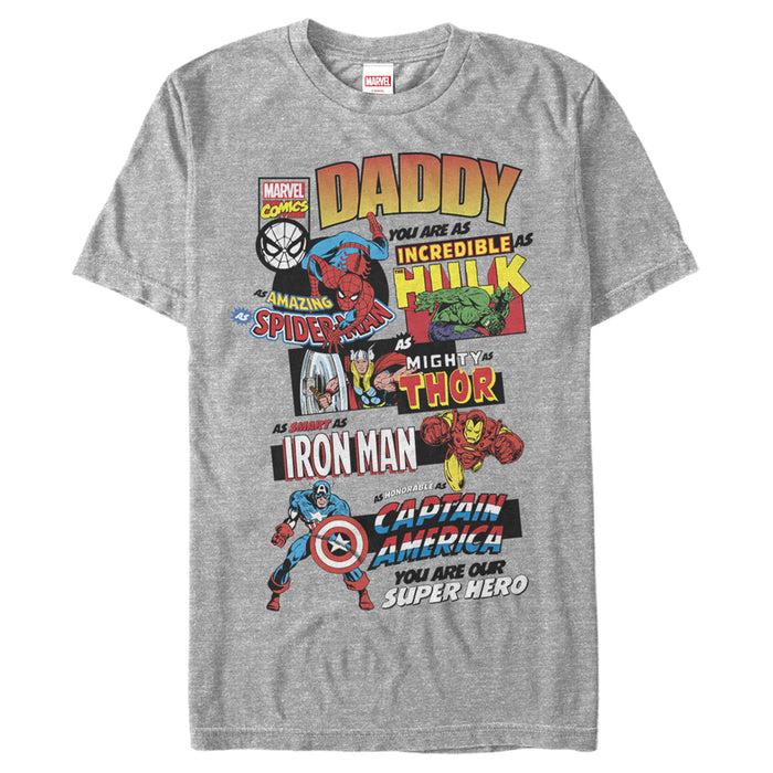 fifth sun Men's Marvel Ultimate Dad Compilation T-Shirt