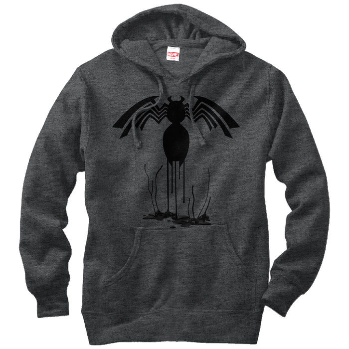 fifth sun Men's Marvel Venom Logo Drip Pattern Pull Over Hoodie