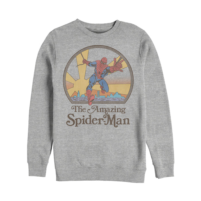 fifth sun Men's Marvel Vintage Spider-Man Sun Sweatshirt