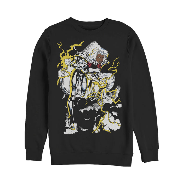 fifth sun Men's Marvel X-Men Storm Lightning Tempest Sweatshirt