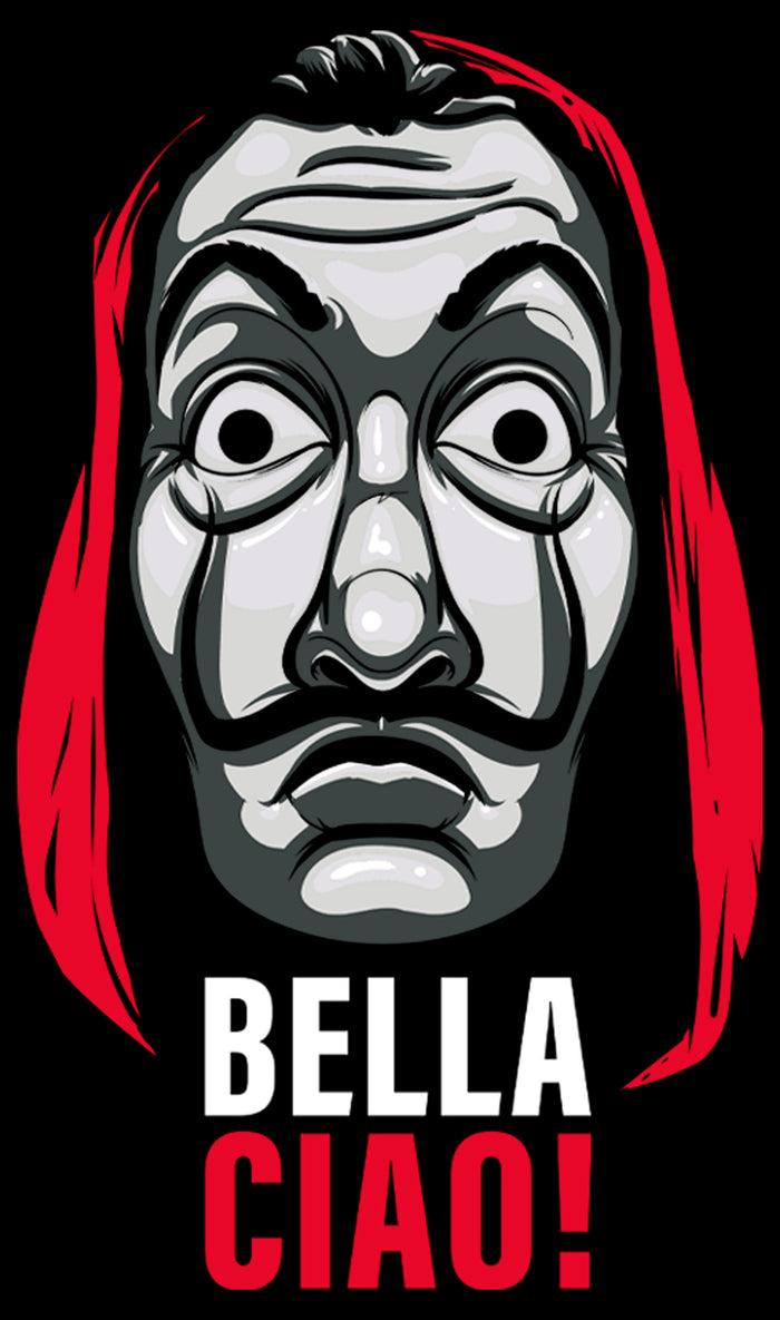 Fifth Sun Men's Money Heist Salvador Dali Mask T-Shirt