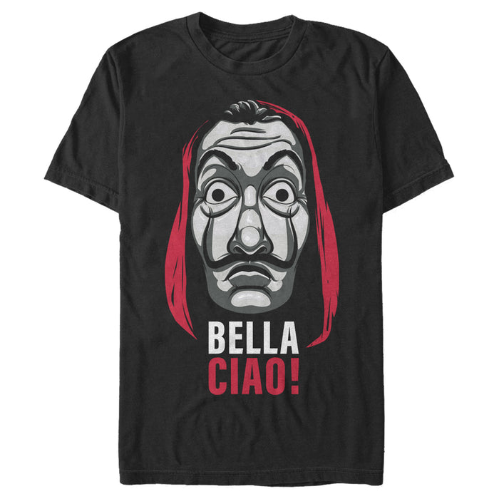 fifth sun Men's Money Heist Salvador Dali Mask T-Shirt