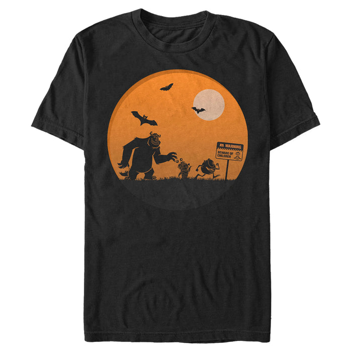 fifth sun Men's Monsters Inc Halloween Beware of Children T-Shirt