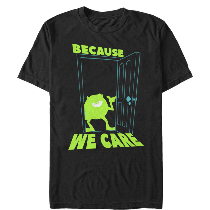 fifth sun Men's Monsters Inc Mike Cares Doorway T-Shirt