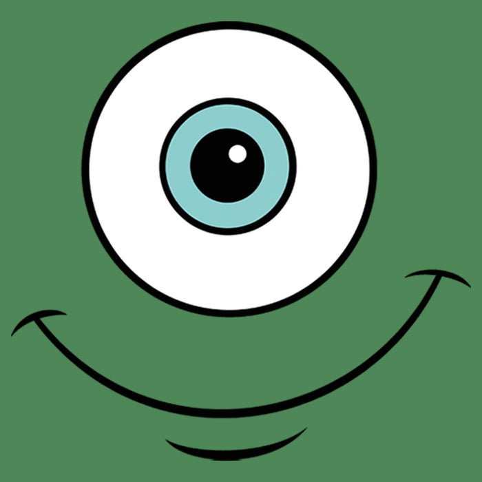 Fifth Sun Men's Monsters Inc Mike Wazowski Eye Smile T-Shirt
