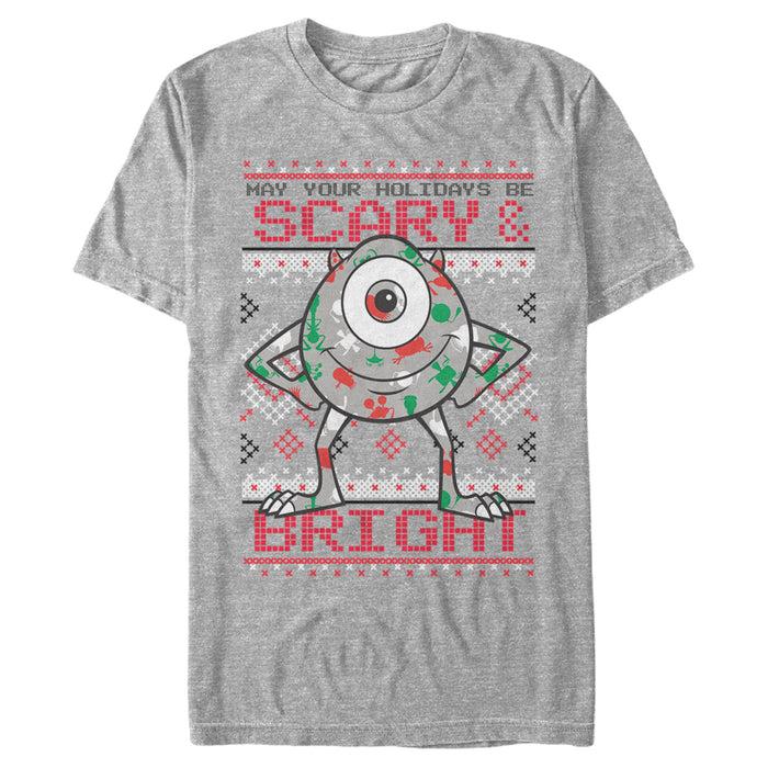fifth sun Men's Monsters Inc Mike Wazowski Holidays T-Shirt
