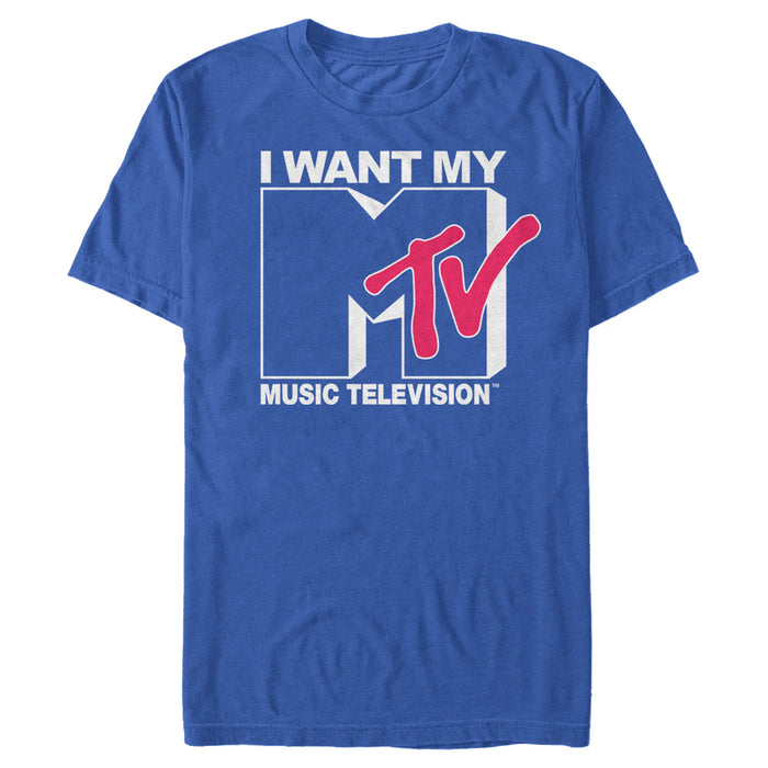fifth sun Men's MTV I Want My Music Television T-Shirt