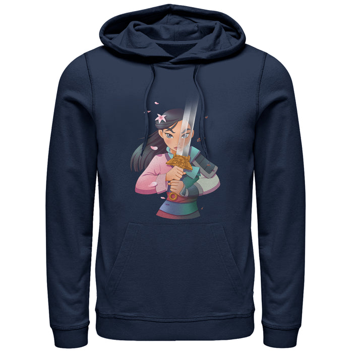 fifth sun Men's Mulan Anime Reflection Pull Over Hoodie