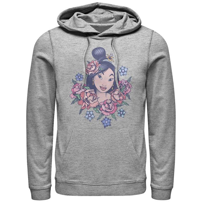 fifth sun Men's Mulan Floral Portrait Pull Over Hoodie