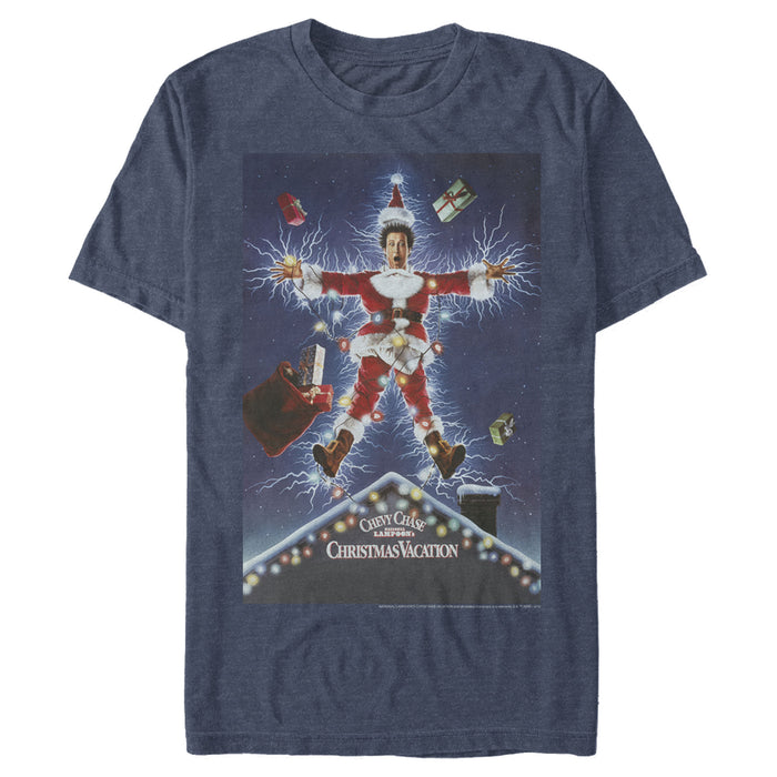 Fifth Sun Men's National Lampoon's Christmas Vacation Electrified Poster T-Shirt