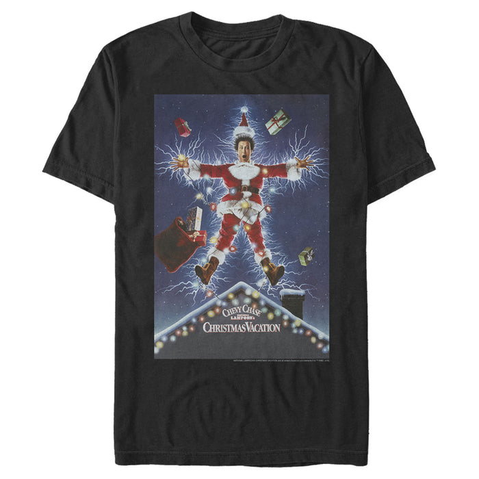 Fifth Sun Men's National Lampoon's Christmas Vacation Electrified Poster T-Shirt