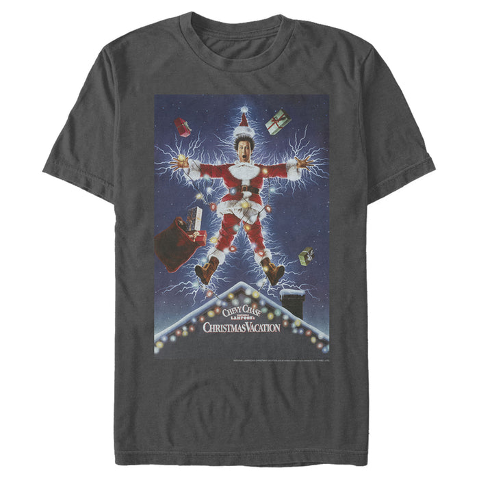 fifth sun Men's National Lampoon's Christmas Vacation Electrified Poster T-Shirt