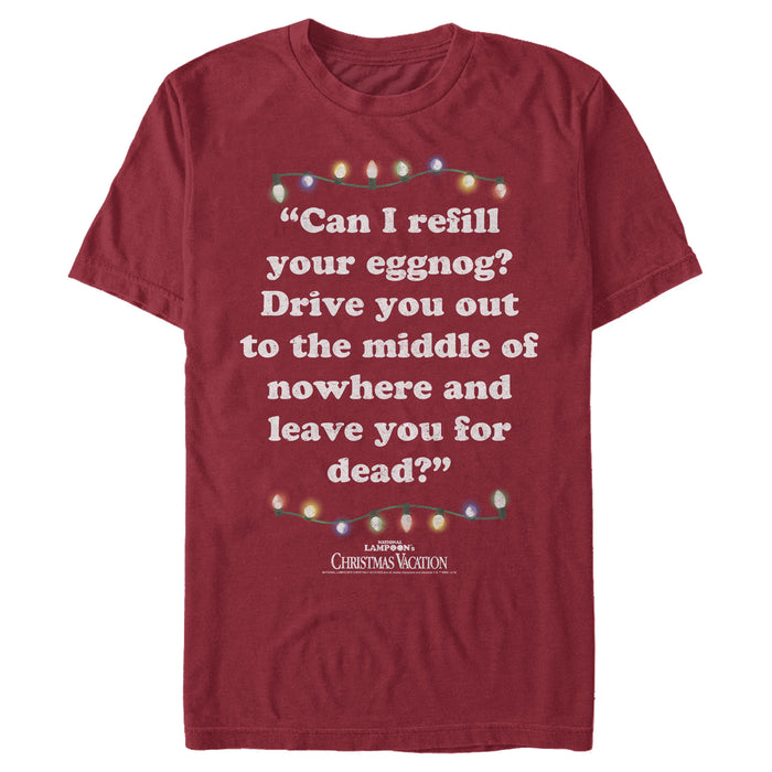 fifth sun Men's National Lampoon's Christmas Vacation Leave You for Dead Quote T-Shirt