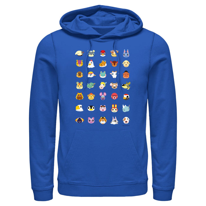 fifth sun Men's Nintendo Animal Crossing Favorite Lineup Pull Over Hoodie