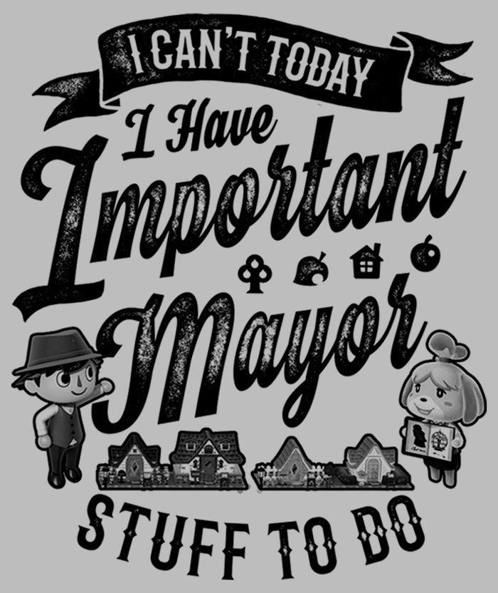 Fifth Sun Men's Nintendo Animal Crossing Important Mayor Stuff T-Shirt