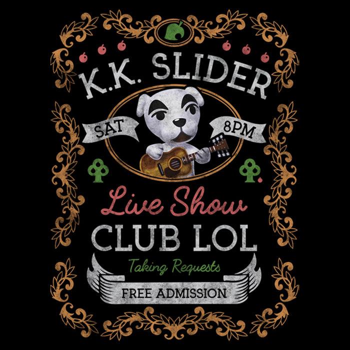 Fifth Sun Men's Nintendo Animal Crossing K.K. Slider Live Show Pull Over Hoodie