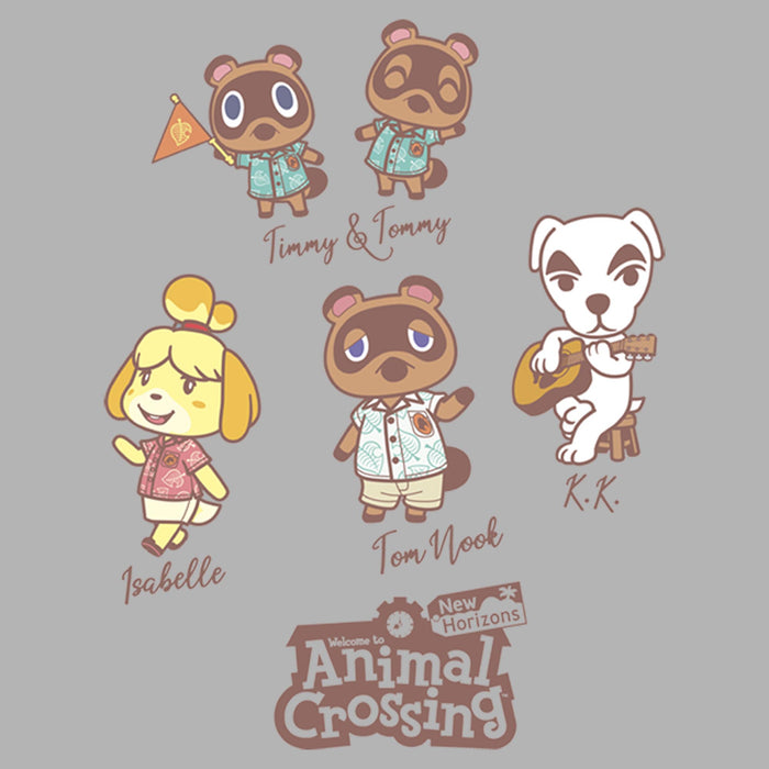Fifth Sun Men's Nintendo Animal Crossing New Horizons Crew Pull Over Hoodie