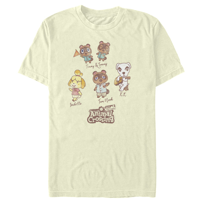 fifth sun Men's Nintendo Animal Crossing New Horizons Crew T-Shirt