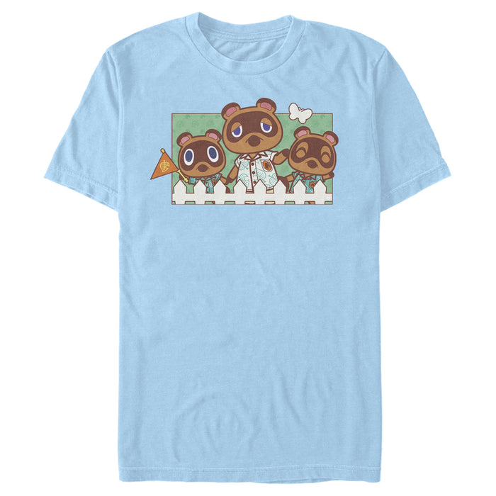 Fifth Sun Men's Nintendo Animal Crossing Nook Family Portrait T-Shirt
