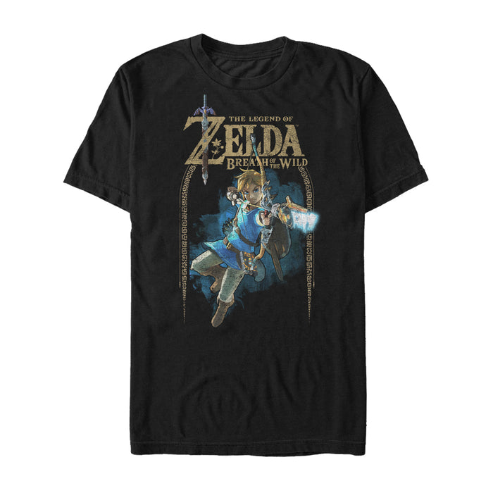 fifth sun Men's Nintendo Legend of Zelda Breath of the Wild Arch T-Shirt