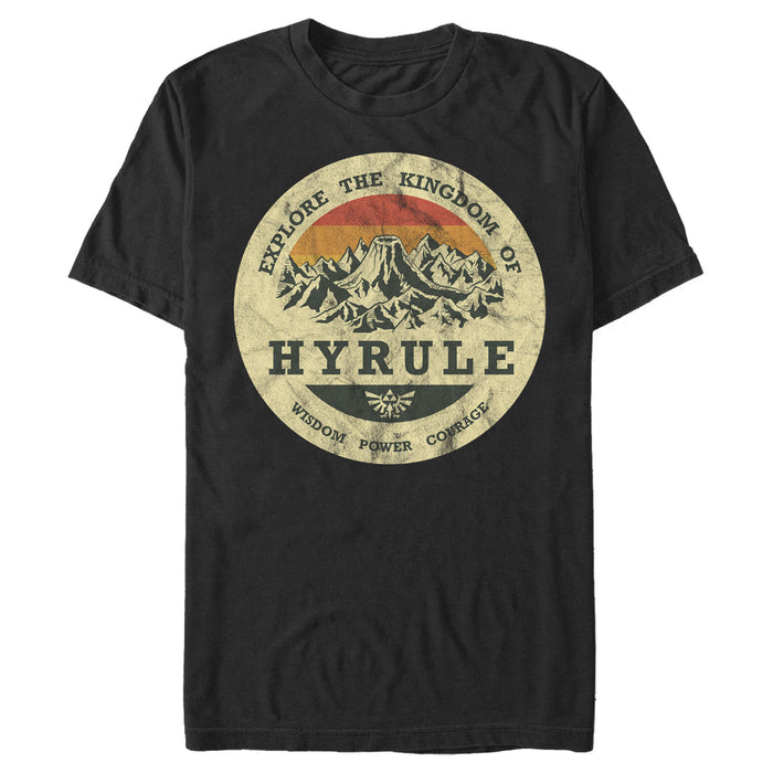 Fifth Sun Men's Nintendo Legend Of Zelda Explore Hyrule T-Shirt