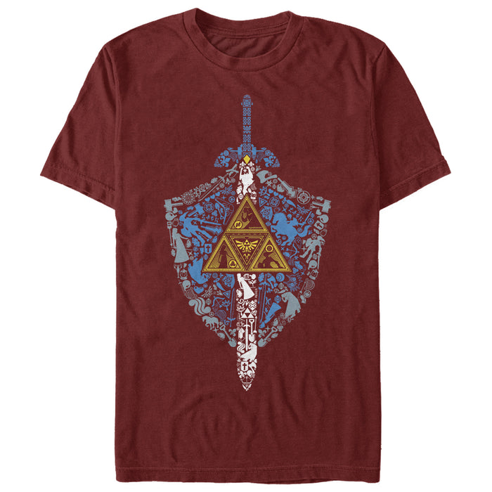 Fifth Sun Men's Nintendo Legend Of Zelda Hidden Pattern T-Shirt