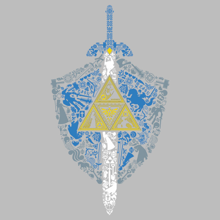 Fifth Sun Men's Nintendo Legend Of Zelda Hidden Pattern T-Shirt