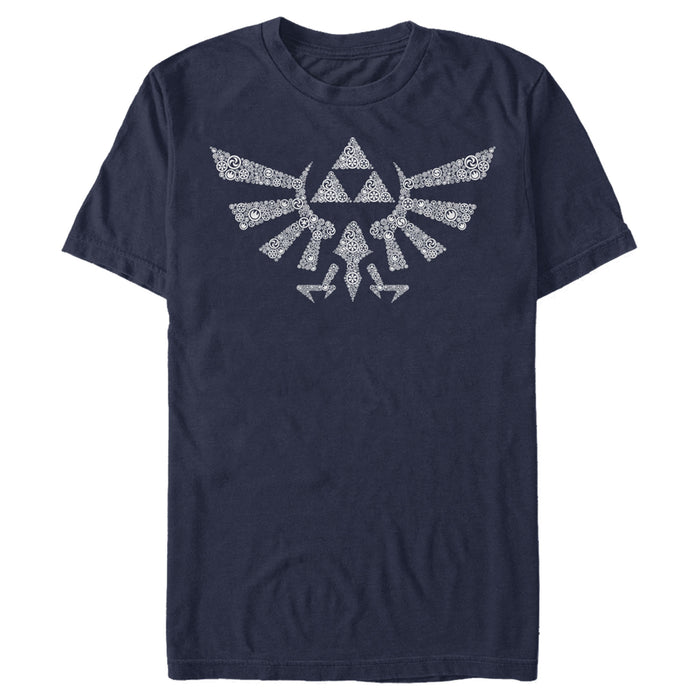 Fifth Sun Men's Nintendo Legend Of Zelda Hylian Crest Hidden Pattern T-Shirt