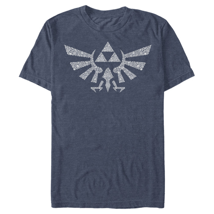 Fifth Sun Men's Nintendo Legend Of Zelda Hylian Crest Hidden Pattern T-Shirt
