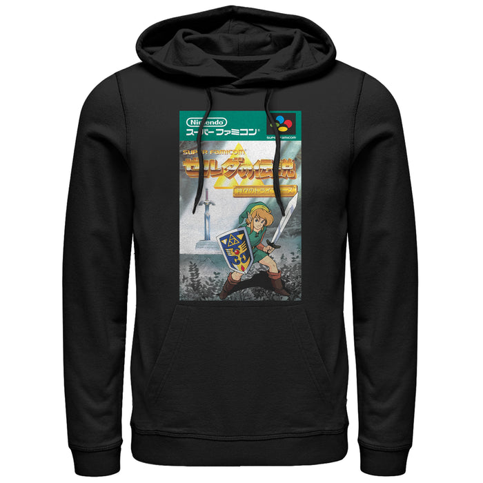 fifth sun Men's Nintendo Legend of Zelda Japanese Cover Art Pull Over Hoodie