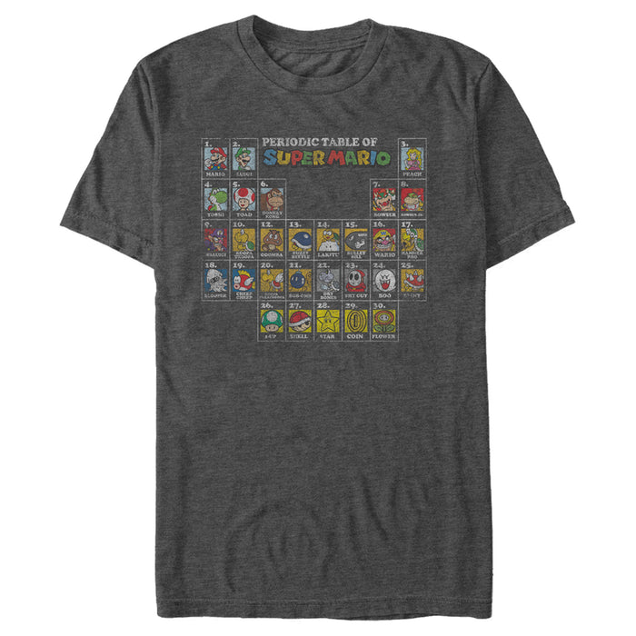 Fifth Sun Men's Nintendo Periodic Table Of Super Mario T-Shirt