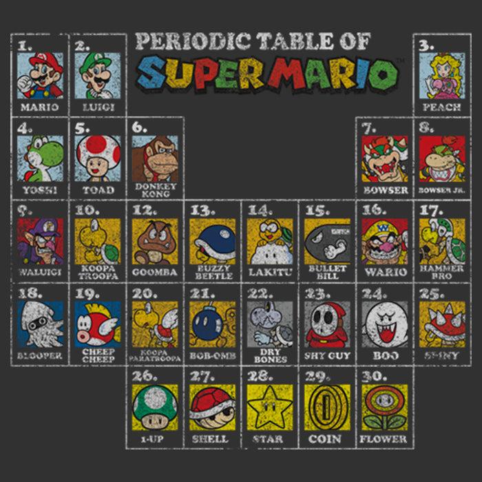 Fifth Sun Men's Nintendo Periodic Table Of Super Mario T-Shirt