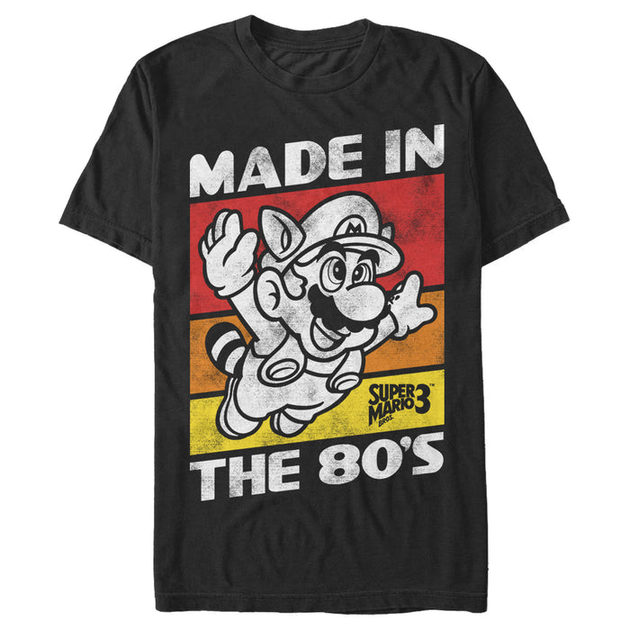 fifth sun Men's Nintendo Raccoon Mario Made in the 80's T-Shirt