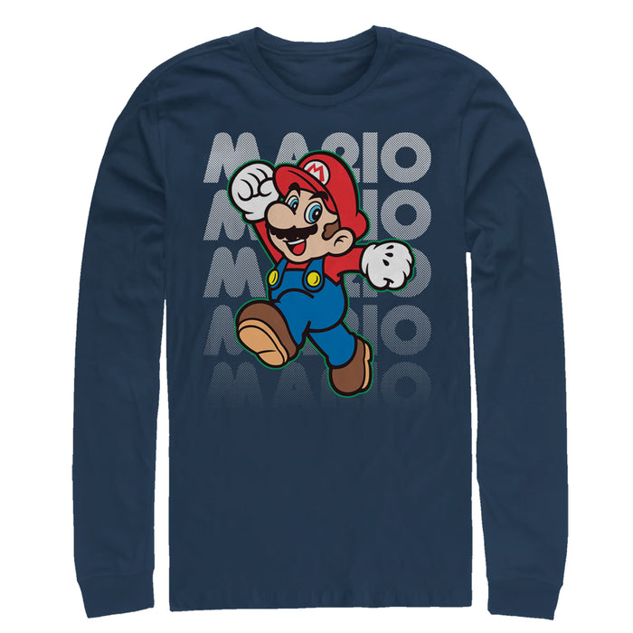 fifth sun Men's Nintendo Super Mario Jump Long Sleeve Shirt