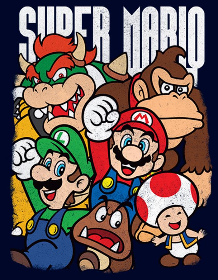 Fifth Sun Men's Nintendo Super Mario Party Pull Over Hoodie
