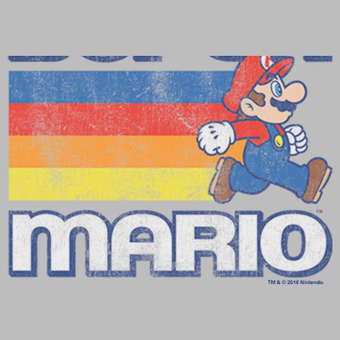 Fifth Sun Men's Nintendo Super Mario Rainbow Stripes T-Shirt