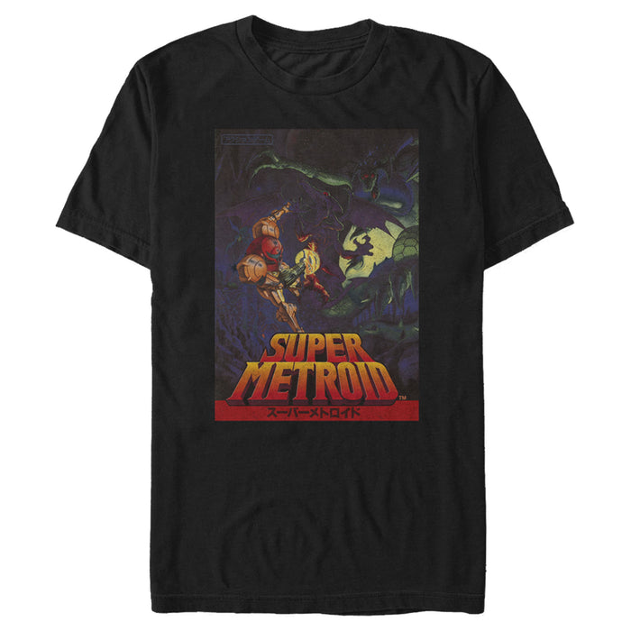Fifth Sun Men's Nintendo Super Metroid Japanese Cover Art T-Shirt