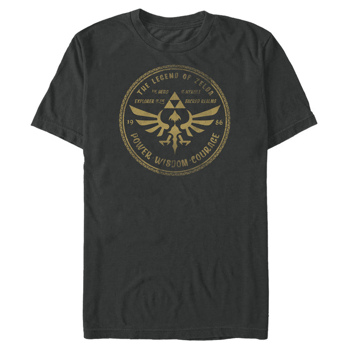 fifth sun Men's Nintendo Zelda Power Wisdom Courage T-Shirt